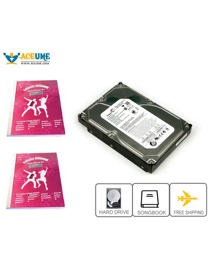 Hard drive for touch screen karaoke player