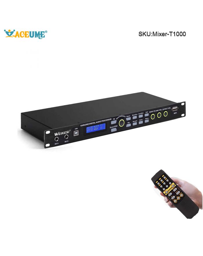 T1000 Karaoke Sound Processor+Pre-stage Effector,Reververation,ECHO, Karaoke Sing, 处理器+前级效果器