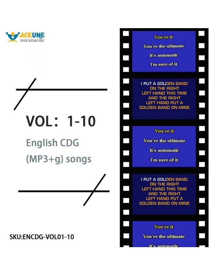 VOL 01-10  English CDG (MP3+g) songs 