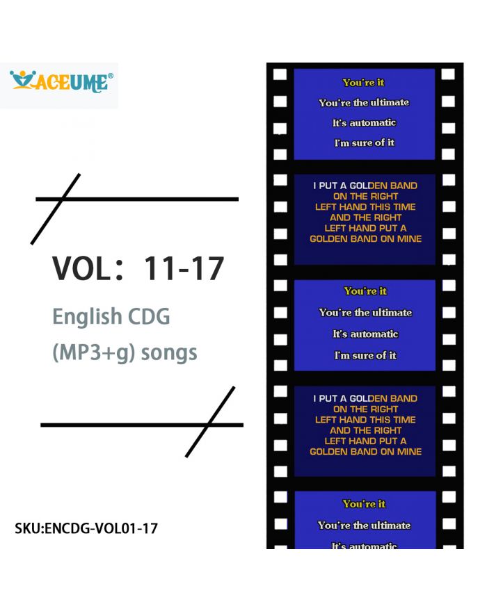 VOL 11-17  English CDG (MP3+g) songs 