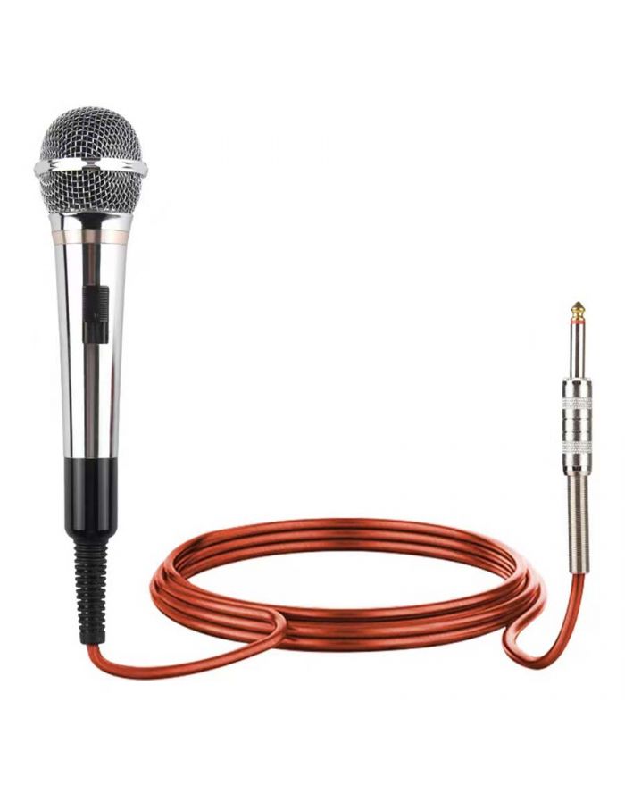 Professional Dynamic Wired Microphone silvery