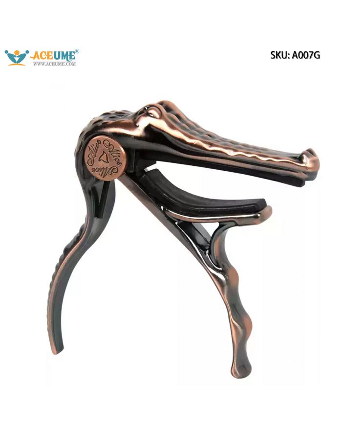 Alice Alloy Crocodile Guitar Capo Stylish Clip for Acoustic  Electric Guitar
