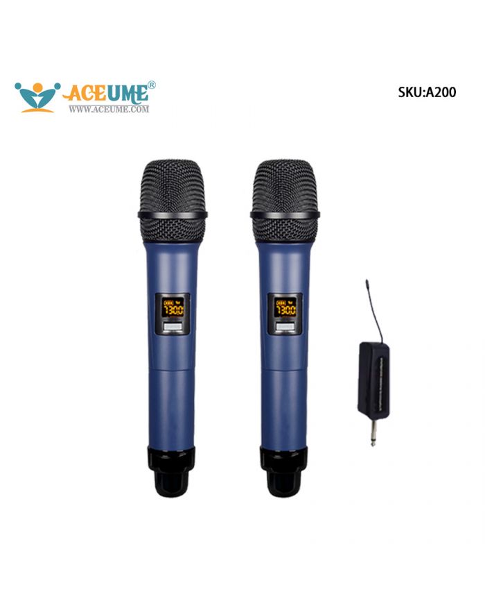 Wireless U-band FM One To Two Microphone Conference Performance Stage Handheld Microphone Home KTV Outdoor Performance