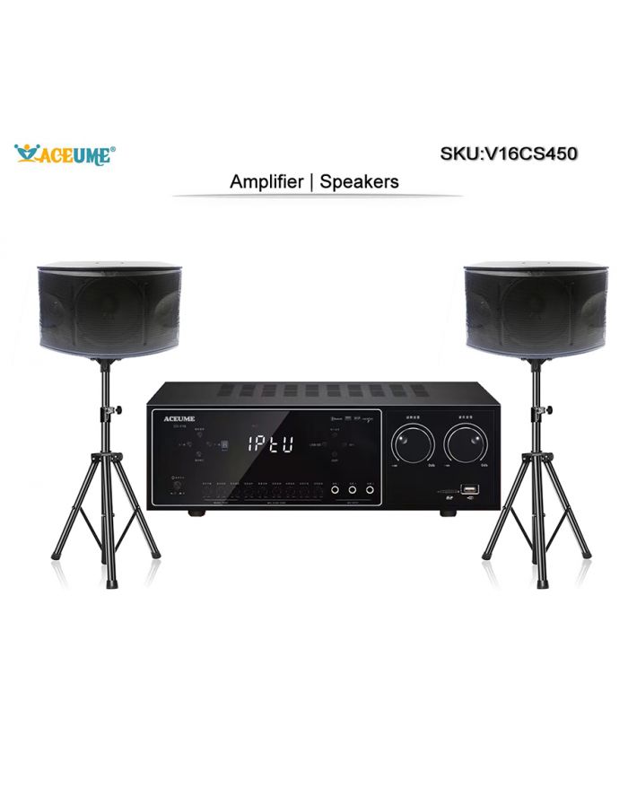 CV-V16 Karaoke Mixing Amplifier + CS-450 (10") Speakers - Special Package Deal