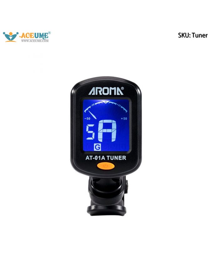 Aroma Folk Guitar Tuner, Universal Electronic Tuner for Electric Guitar, Ukulele  Violin