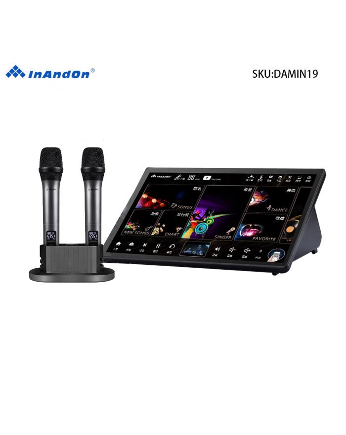 DAMIN19 19''InAndon Karaoke Player, 500G SSD,Mixing amplifier,固態盘 5 in 1