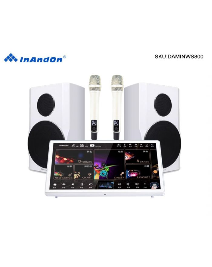 DAMINW15.6  I800 15.6''InAndon Karaoke Player,Mixing amplifier,Speaker,Professional High-end Home KTV Set