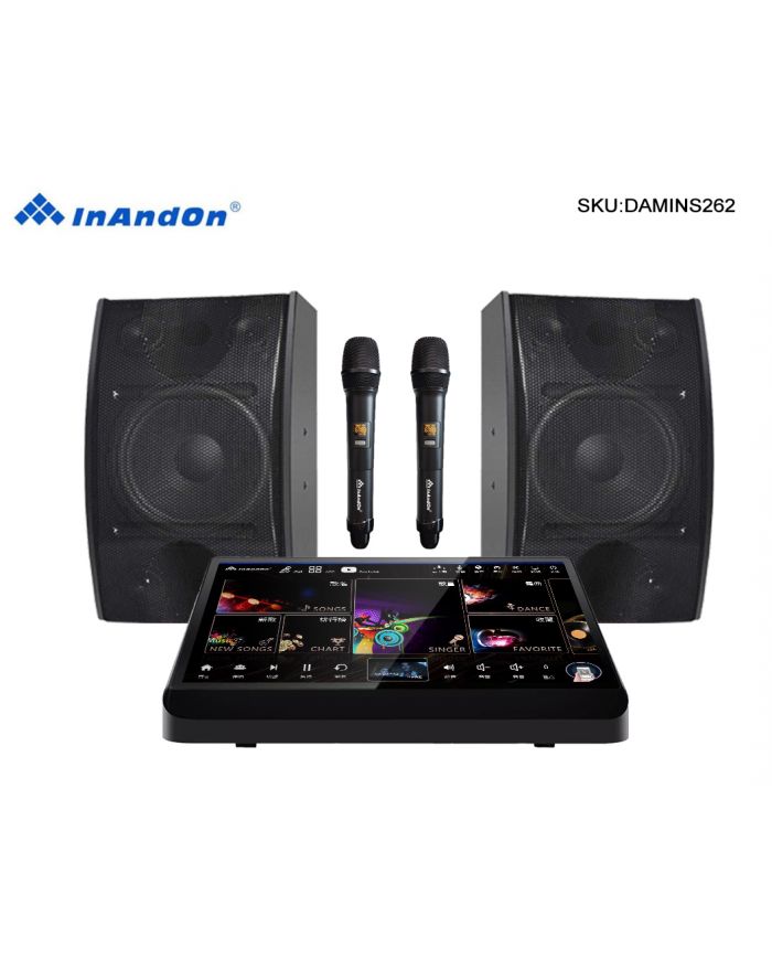 DAMIN156  CV-262  15.6''InAndon R5ProMax Karaoke Player, 500G SSD,Mixing amplifier,固態盘 5 in 1，Speaker