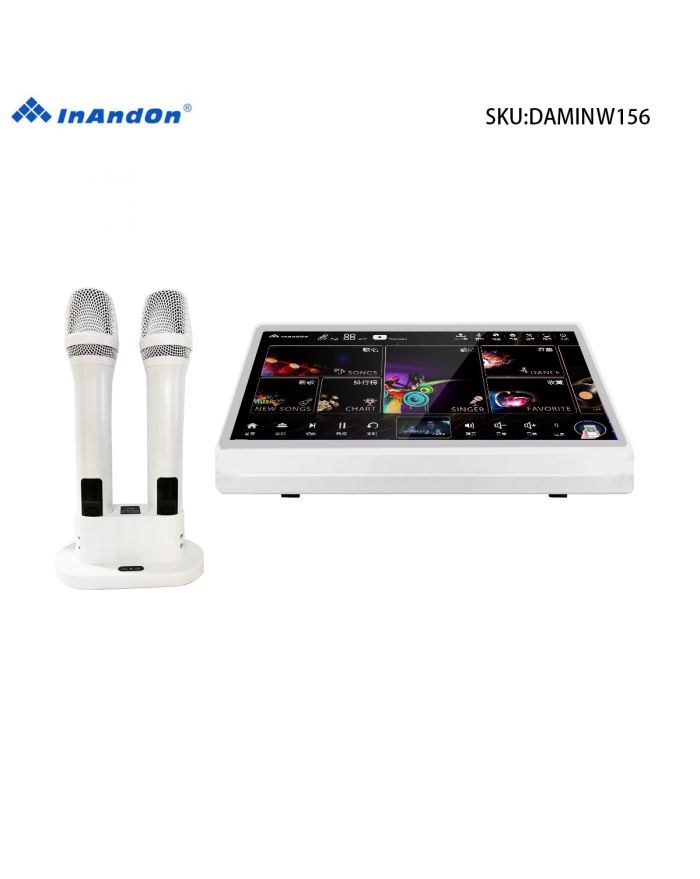 DAMINW156 15.6''InAndon Karaoke Player, 500G SSD,Mixing amplifier,固態盘 5 in 1