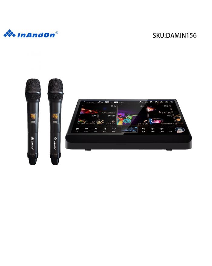 DAMIN156 15.6''InAndon R5ProMax Karaoke Player, 500G SSD,Mixing amplifier,固態盘 5 in 1
