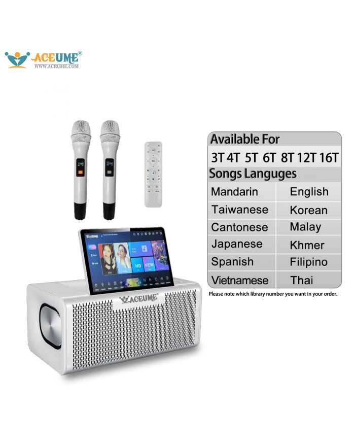 DMS Series UNIVERSAL  Touch Screen Karaoke Chinese English Cantonese Taiwanese Vietnamese Songs 10" Touch Screen Karaoke Player ECHO Mixing