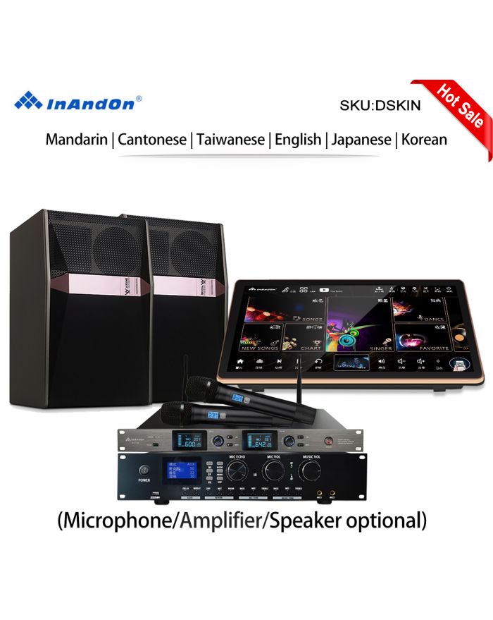 DSKIN-US 3TB 4TB 12TB 19" Inandon Karaoke Player Intelligent Voice Keying Machine Online Movie Dual System Coexistence Real Time Score The Newest Stytle  19" Touch Screen