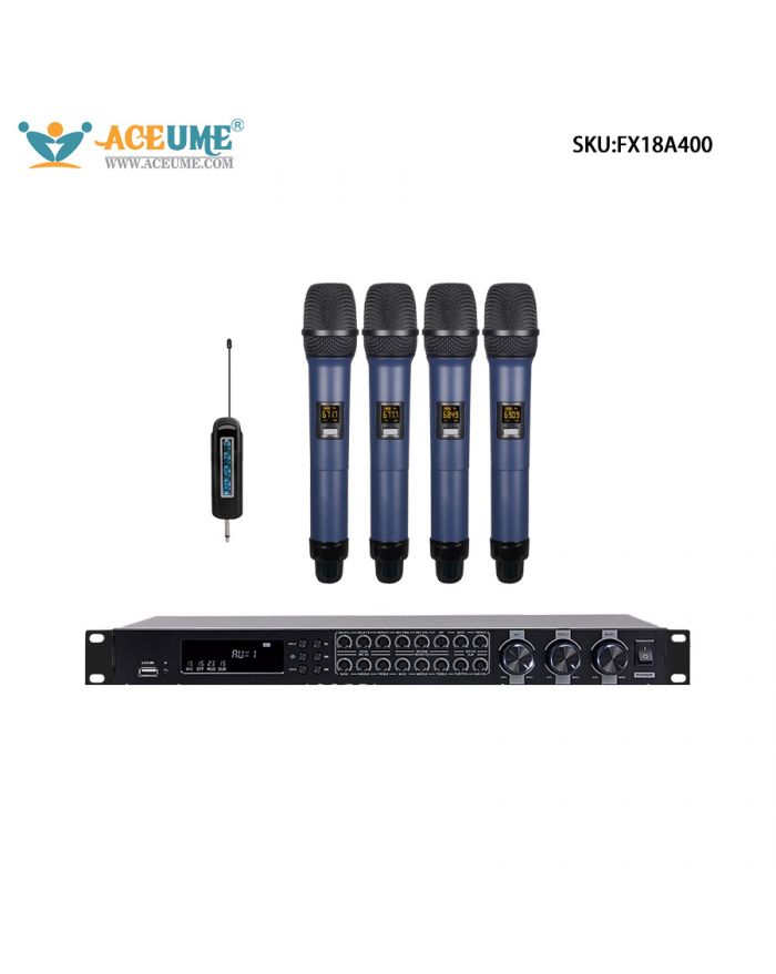 A200 Professional Microphone FX18 Multifunctional Preamplifier, Home Karaoke Set, Digital Reverb KTV Microphone, Karaoke