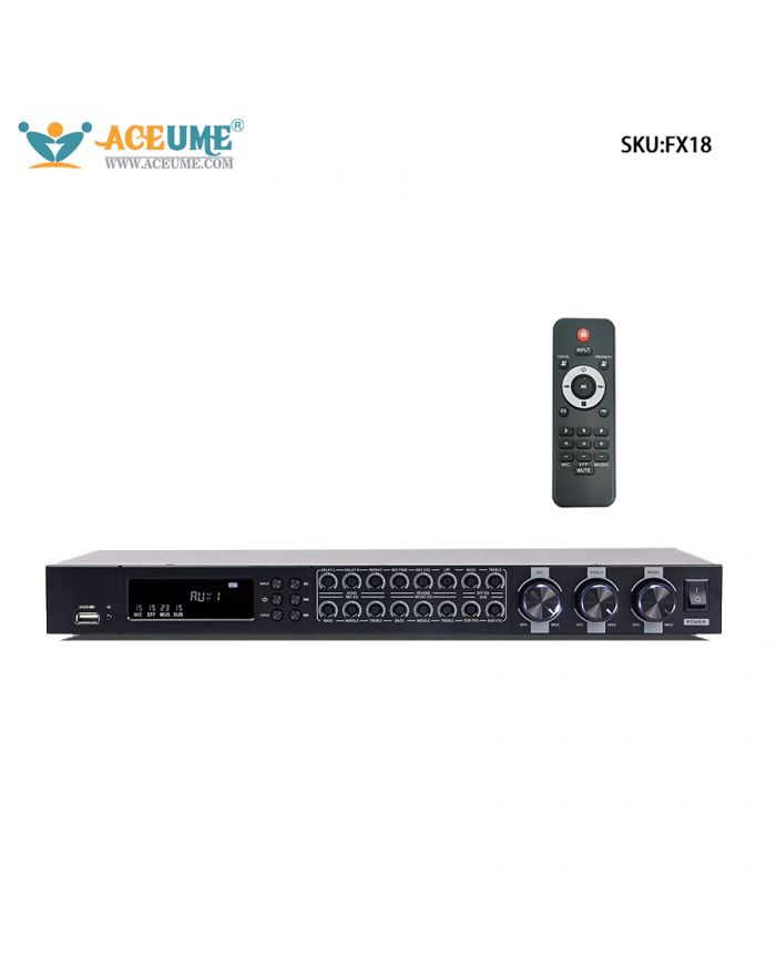 FX18 Digital Font-end Effects Device For Professional Karaoke, Soundproofing, Bluetooth, Anti Whistling, Home Use