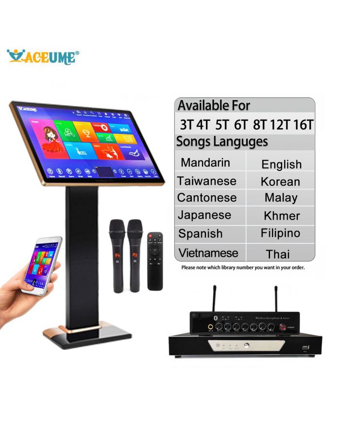 TSRVM Series UNIVERSAL MIC Mandarin Taiwanese Cantonese English Burmese/Myanmar Japanese Vietnamese Korean Khmer Thai Filipino Spanish Malay Songs