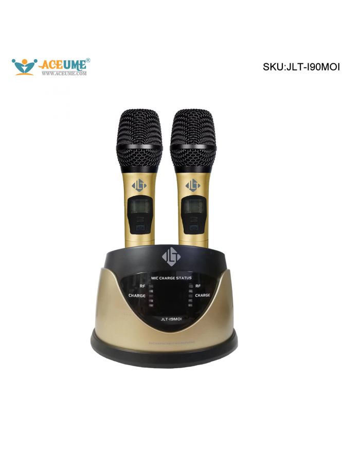 JLT-I90MOI Wireless Microphone, One To Two Microphone, Professional Stage Performance, KTV Singing, Handheld Microphone, Rechargeable Microphone