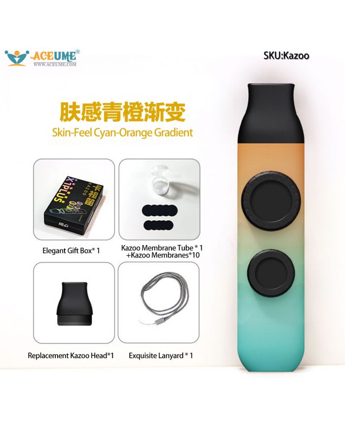 New Dual-membrane Kazoo Clarke Professional Performance-level Mouth Flute Innovative Wind Instrument Ideal for Beginners