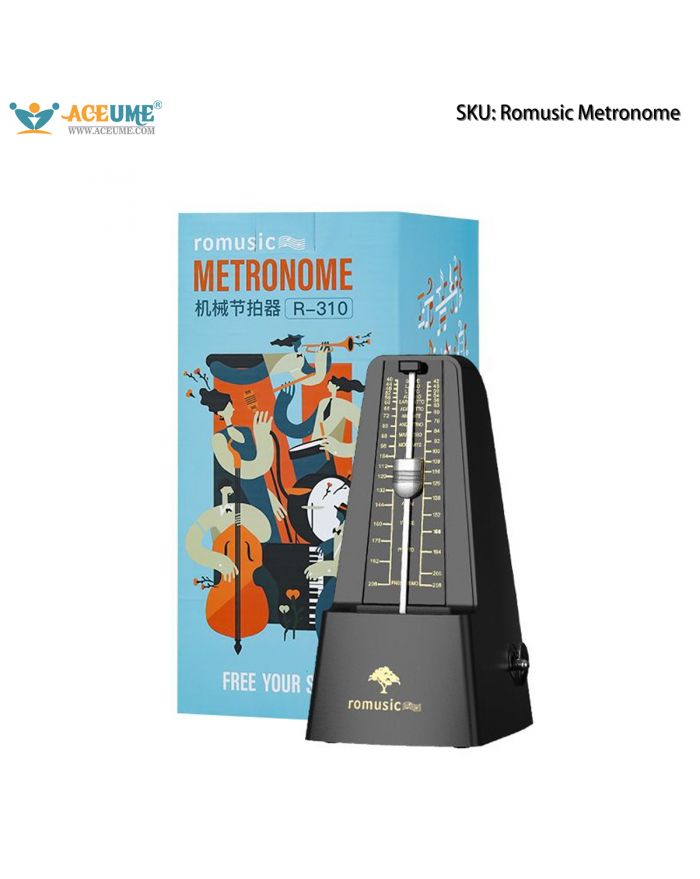 Romusic Mechanical Metronome, Professional for Piano Grading Exams, Universal Tempo Machine for Guitar, Guzheng, Violin, Hulusi
