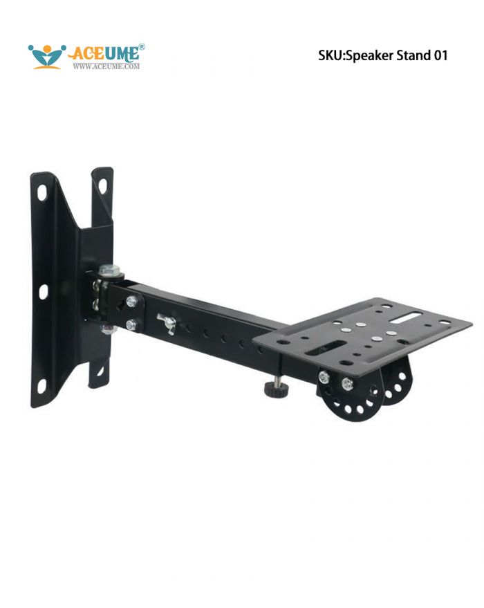 Professional Speaker Mount, Audio Hanger, KTV Card Bag Speaker Wall Bracket, Telescopic Length Angle Adjustable Tray