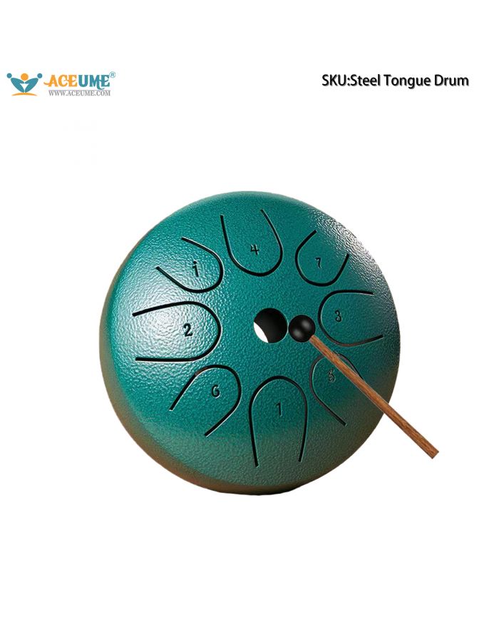 Steel Tongue Drum 4.5-inch Beginner Professional Performance Steel Tongue Drum Quiet Forget Worries Hollow Drum