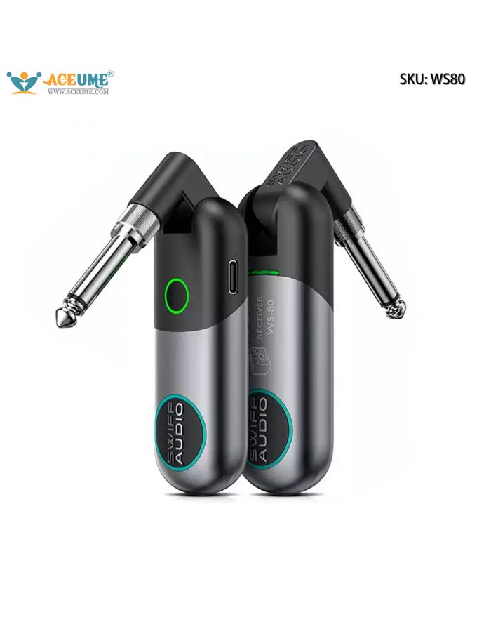 SWIFF WS80 Wireless Transmitter Receiver Special Instrument Connection Cable for Stage Performance of Electronic Wind Instruments Electric Guitars