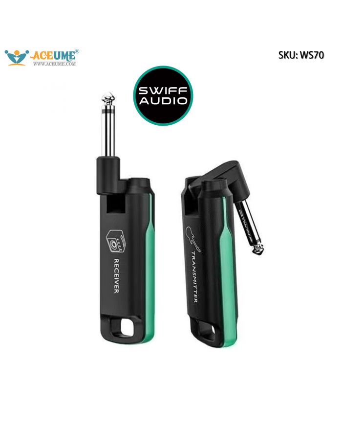 SWIFF WS70 UHF Wireless Audio Transmitter Receiver for Guitar EWI