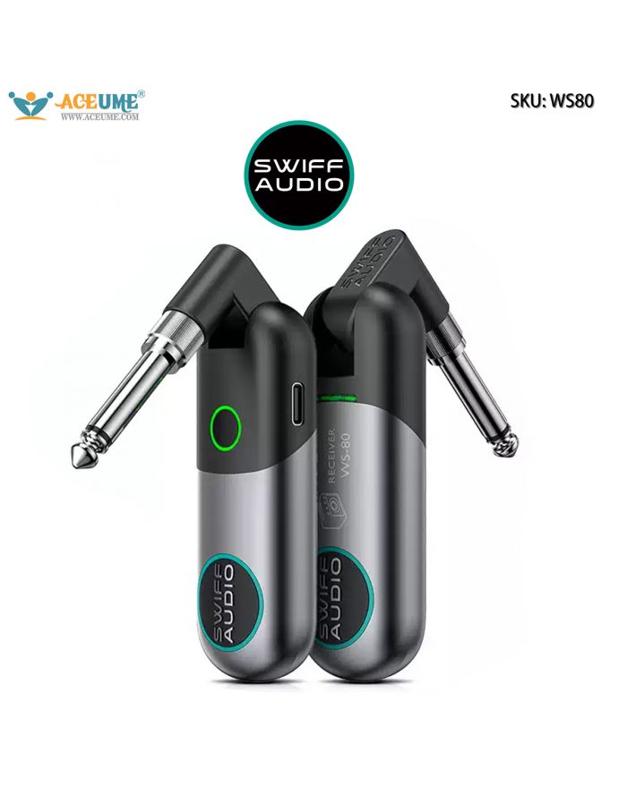 SWIFF WS80 Wireless Transmitter Receiver Special Instrument Connection Cable for Stage Performance of Electronic Wind Instruments Electric Guitars