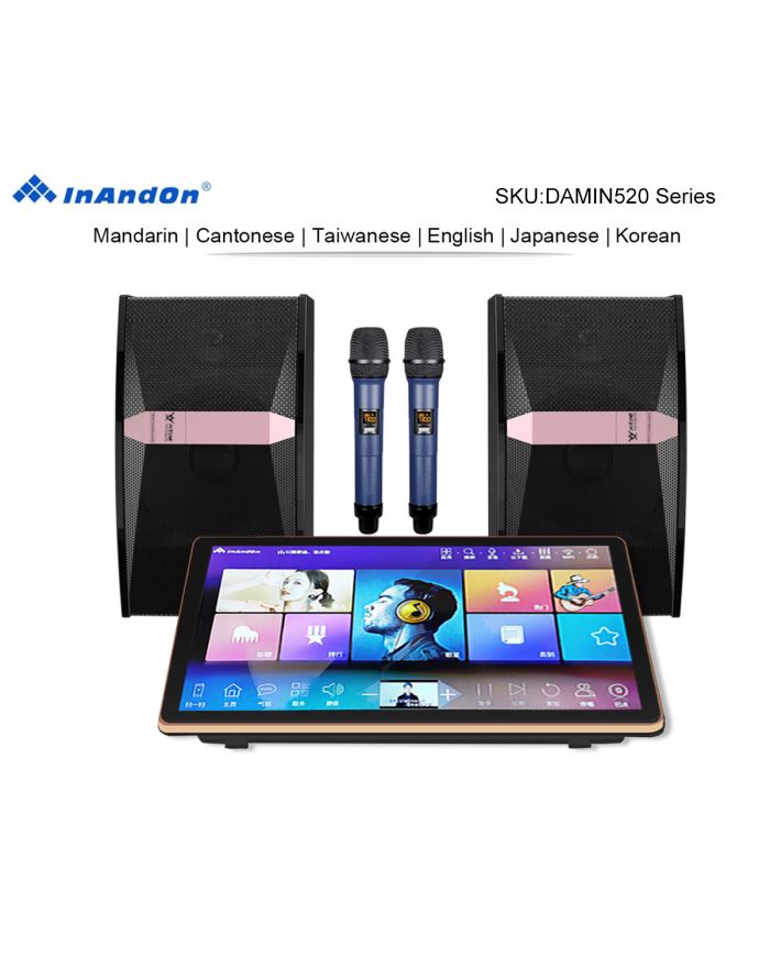 DAMIN520 Series UNIVERSAL 19"MIC Inandon Karaoke Player Intelligent Voice Keying Machine